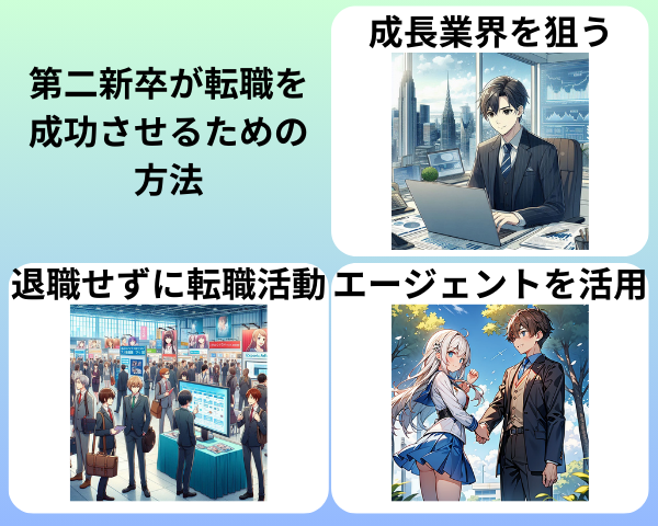 第二新卒が転職を成功させるための方法